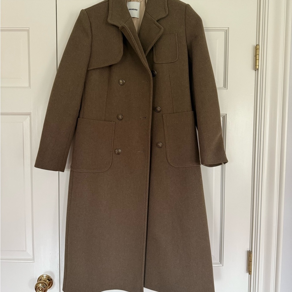 Sandro Double Breasted wool coat